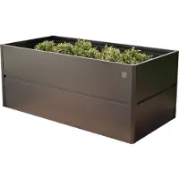 PRIMEYARD 200 x 100 x 77 cm Højbed, stål, antracit metallic