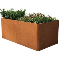 PRIMEYARD 200 x 107 x 80 cm Højbed, cortenstål, rust-optik