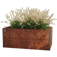 PRIMEYARD 200 x 100 x 77 cm Højbed, cortenstål, rust-optik