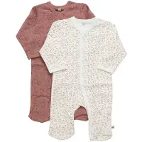 Pippi Baby Natdragter - 2-pak - Burlwood - - 4 år (104) - Natdragt