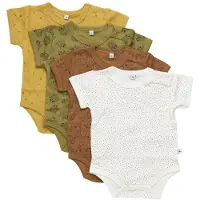 Pippi Bodyer k/æ - 4-pak - Tinsel - - 1 år (80) - Body K/Æ