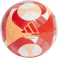 Adidas Fodbold Île-De-Foot Club - Rød/Orange/Hvid, størrelse Ball SZ. 3