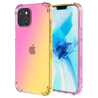 Mtp Products Gradient Stødtæt iPhone 14 TPU Cover - Pink / Guld