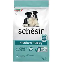 Schesir Dog Dry Medium Puppy med kylling ActivBiome+ blanding: 2 x 12 kg