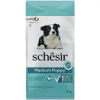 Schesir Dog Dry Medium Puppy med kylling ActivBiome+ blanding: 2 x 12 kg