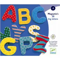 Djeco Magneter - 38 stk. - Store Bogstaver - - OneSize - Magnetlegetøj