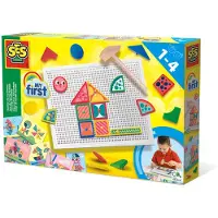 SES Creative Aktivitetslegetøj - Hammer og søm - Min første - - OneSize - Kreasæt