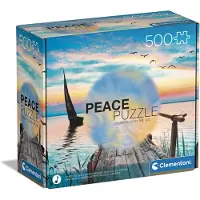 Clementoni 35121 Fredelig vind 500 stykker lavet i Italien Jigsaw -puslespil for voksne flerfarvet medium