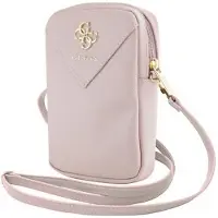 GUESS Zip Triangle 4G taske - pink