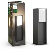 Philips Hue Turaco Udendørs Piedestal Sort - White
