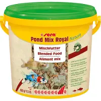 Sera Pond Mix Royal, Dam fisk, Tør fiskefoder, Mix, Vitamin A, Vitamin B1, vitamin B2, vitamin C, vitamin D3, vitamin E, 32,5%, 6,6%
