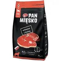 PAN MIĘSKO Medium oksekød med gedekød - Økonomipakke: 2 x 9 kg