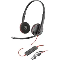 HP 3220 Usb-c +usb-c/a Black Voip-hovedtelefoner