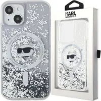 Karl Lagerfeld Flydende Glitter MagSafe Gennemsigtigt iPhone 11 Etui