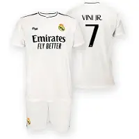 Real Madrid 24/25 Vinicius Hjem Kortærmet Junior Sæt
