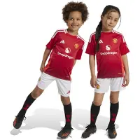 Adidas Manchester United 24/25 Hjem Kortærmet Junior Sæt