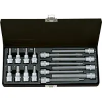 Wareco Hextopsæt Tecos 3/8 korte/lange T-6616M 16 dele