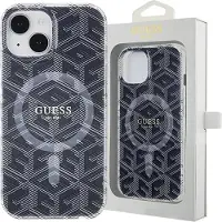 GUESS IML GCube MagSafe-etui til iPhone 15 Plus / 14 Plus - sort