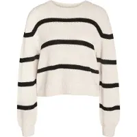 Noisy May Pullover 'NMMaysa' sort / hvid