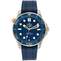 Omega Herreur 210.22.42.20.03.001 Seamaster Diver 300M Blå/Gummi