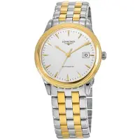 Longines Herreur L4.974.3.22.7 Flagship Hvid/Gul guldtonet stål