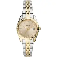 Fossil Analogt ur guld / sølv
