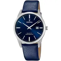 Festina Herreur F20512-3 Blå/Læder Ø39 mm