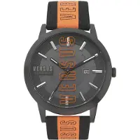 Versus by versace Herreur VSPHN0220 Barbes Grå/Læder Ø44 mm