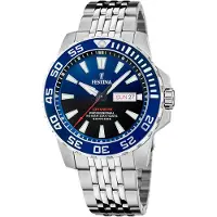 Festina Herreur F20661-1 Diver Blå/Stål Ø45 mm