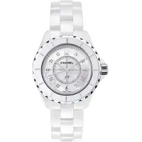 Chanel Dameur H2422 J12 Hvid/Keramik Ø33 mm
