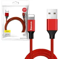 Baseus Yiven USB 2.0 / Lightning Kabel - 1.8m - Rød