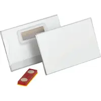 Durable Navneskilt 54X90 mm magnet place & hold - 25 stk./pakke