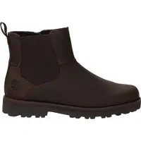 Timberland Timberlandunisex til børn. TB0A25GK9311 Courma brune Chelsea-støvler i læder (33), Fast, Lynlås, Velcro, Casual, børnetøj
