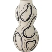 Bloomingville Nicola Vase, Sort, Stentøj