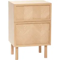 Hubsch Herringbone sengebord Eg