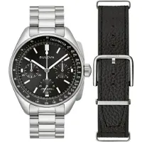 Bulova Herreur 96K111 Lunar Pilot Sort/Stål Ø43.5 mm