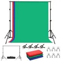 Puluz Foto Studie Baggrundsstøtte + Baggrunde Pkt5204 2x2 M 3 Stykker