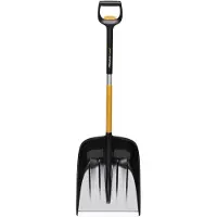 Fiskars 1057188, Sneskovl, Metal, Sort, Orange, Justerbar, Ergonomisk, Finland, 36,2 cm