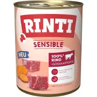 Rinti Økonomipakke: 24 x 800 g Sensible - Okse & Søde kartofler
