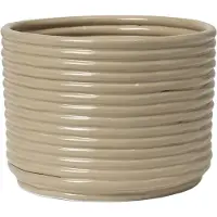 Ferm Living Corduroy blomsterkrukke Ø20x15 cm Cashmere