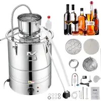 Vevor Still Water Distiller 9Gal med Thumper Keg &amp; Vandpumpe