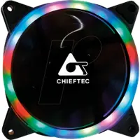 Chieftec AF-12B-3P - Kabinet køler - 120mm - Sort