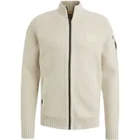 PME Legend Vest Strik Struktur Elfenbenshvid Off-white Beige måle
