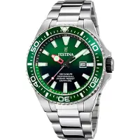 Festina Herreur F20663-2 Diver Grøn/Stål Ø46 mm