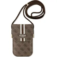 GUESS GUOWBP4RPSW håndtaske - brun 4G Striber