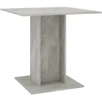 vidaXL spisebord 80 x 80 x 75 cm spånplade betongrå