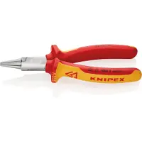 Knipex 22 06 160, Nåletang, Krom-vanadium-stål, Plast, Orange, Rød, 160 mm, 175 g