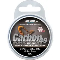Savage Gear Carbon49 Steelwire 10 M Fiskesnøre Af Stål