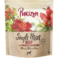 Purizon Single Meat Okse med hibiscusblomster 4 x 1 kg