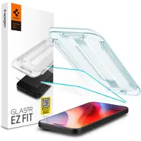 Spigen Glass TR EZ.Fit hærdet skærmbeskytter til iPhone 16 Pro Max 2-pak